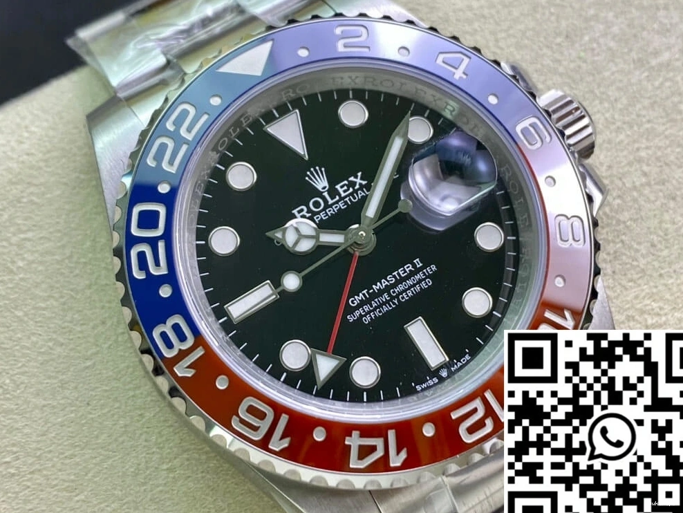 Clean GMT Black Master Factory M126710BLRO-0002 Rolex II Dial 1225